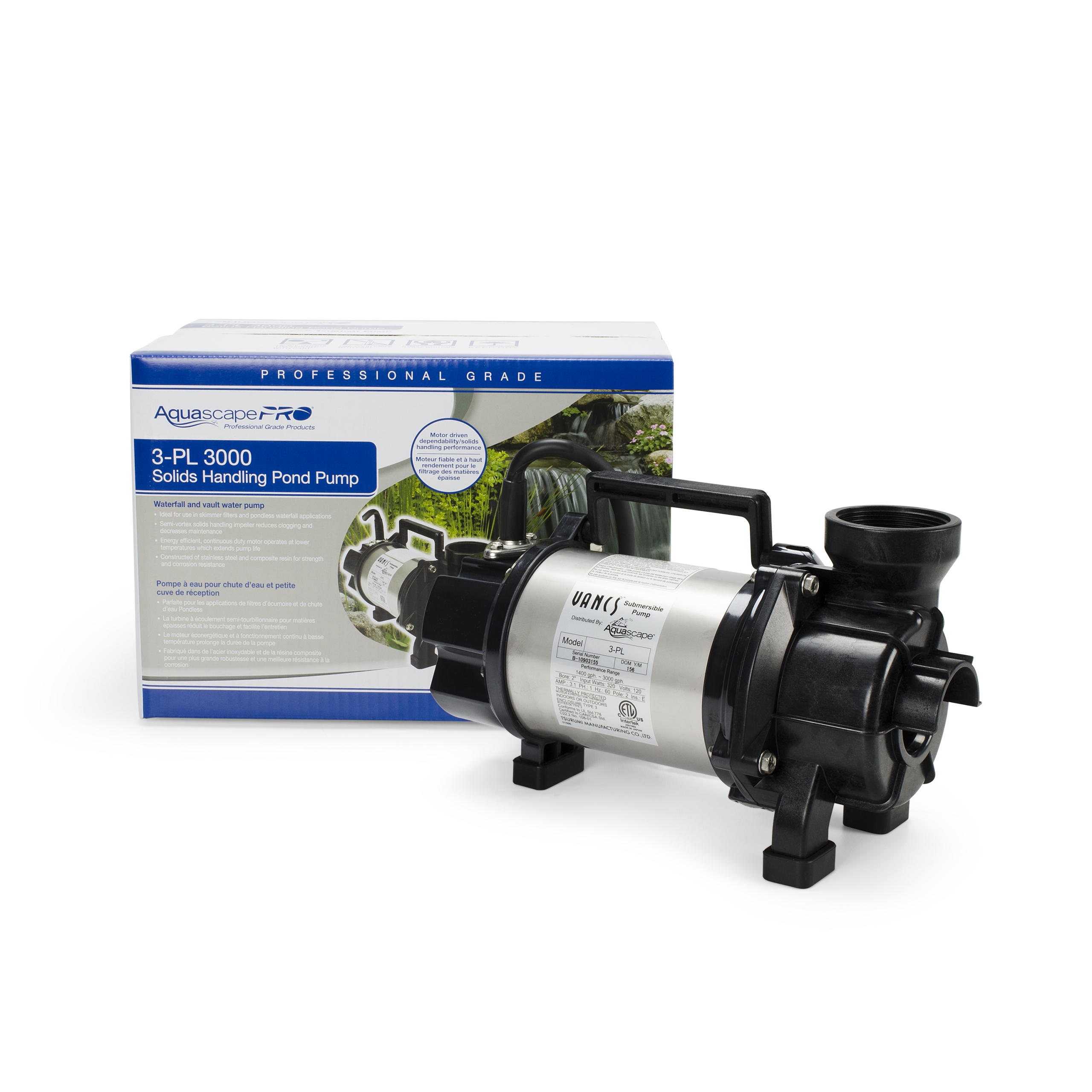 Aquascape PL Series Solids-Handling Pond Pumps (Horizontal)