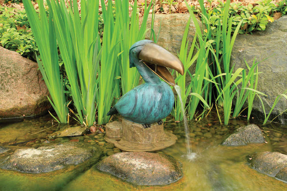 Naughty Dog Water Spitter, Decorative Pond Spitter