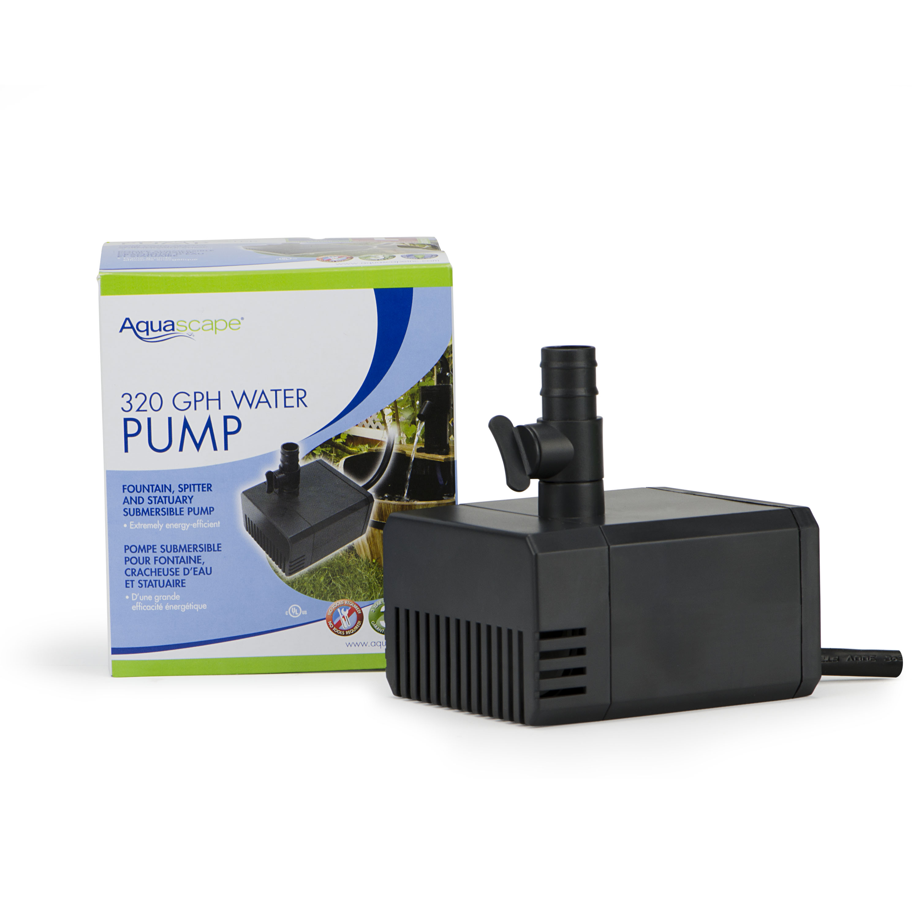 Works for Filters or Water Features Aquascape® Statuary and Fountain Pumps 