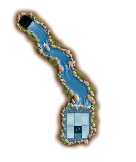 Aquascape® Large Pondless Waterfall Kit 26' Stream - Image 2