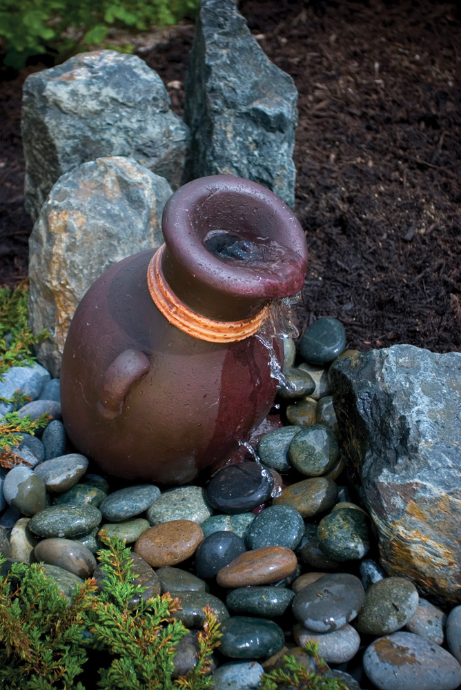 Small Stacked Slate Urn Fountain Kit Aquascapes