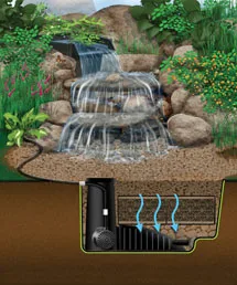 pondless waterfall step by step