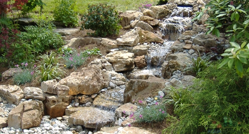 Pondless Waterfall Installation