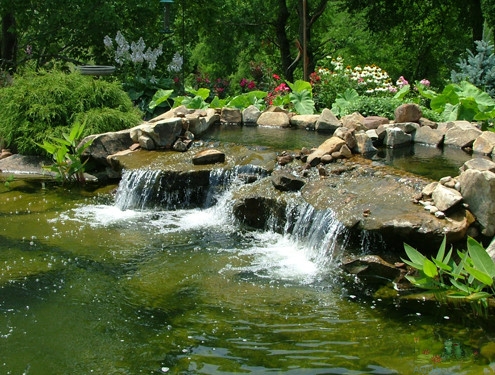 outdoor water feature