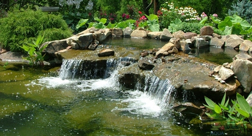 outdoor water feature