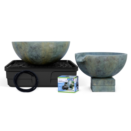 Aquascape Spillway Bowl and Basin Fountain Kit – Patina – 32″/40″ Dia - Image 3