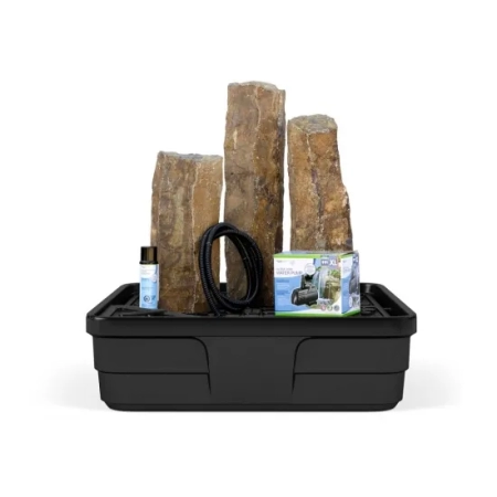 Mongolian Basalt Columns Set of 3 Landscape Fountain Kit - Image 4