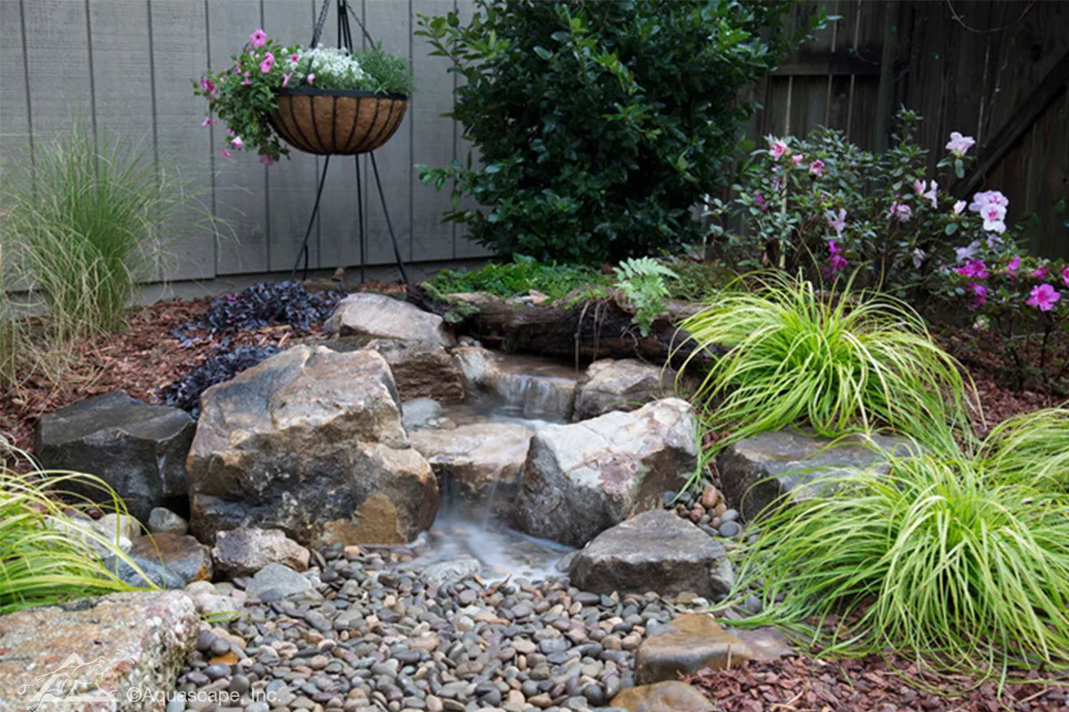 pondless waterfall, meyer aquascapes. 2025