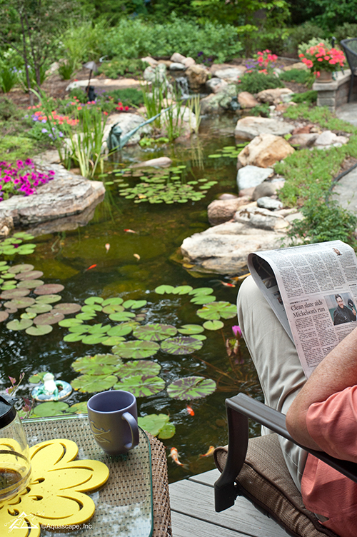 water garden installation