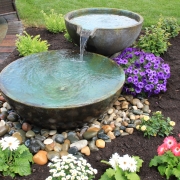 spillway bowl patio pond