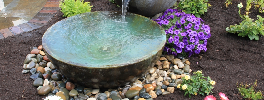 spillway bowl patio pond