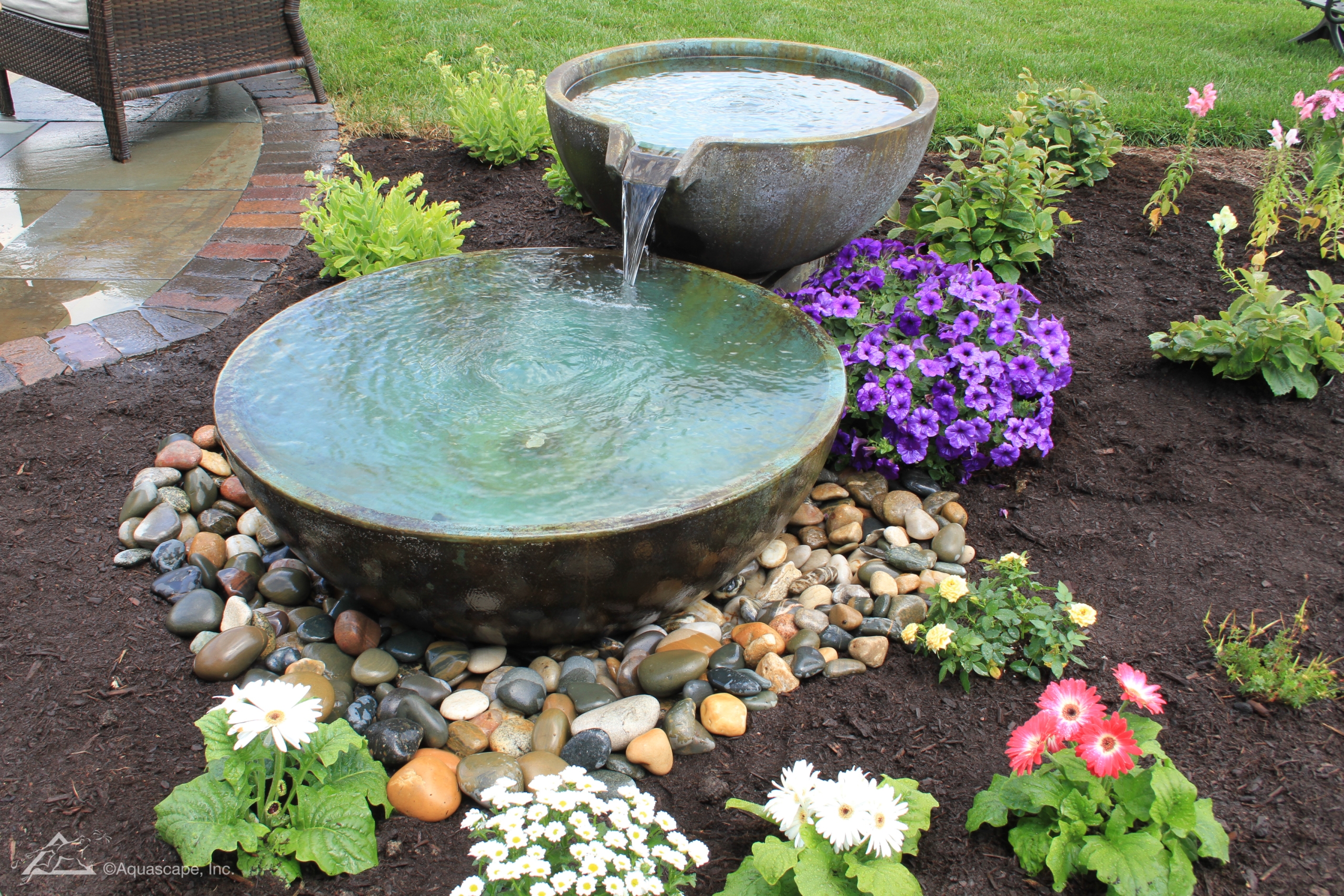 spillway bowl patio pond