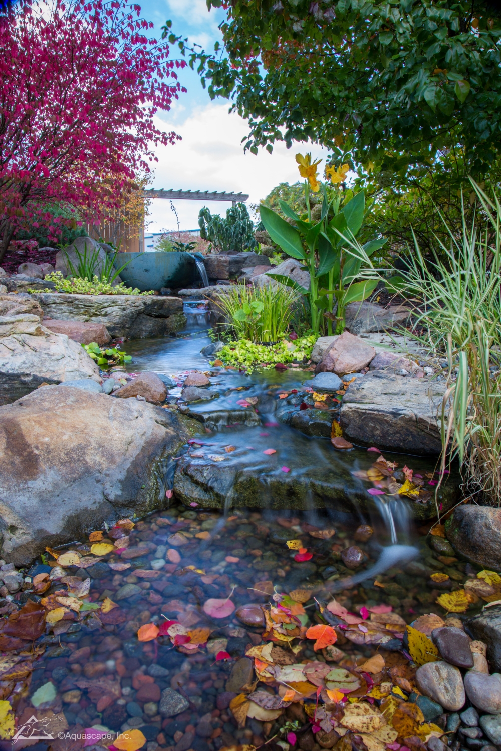 waterfall installation