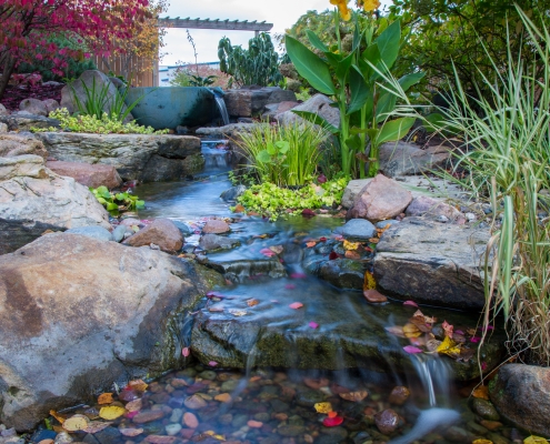 waterfall installation