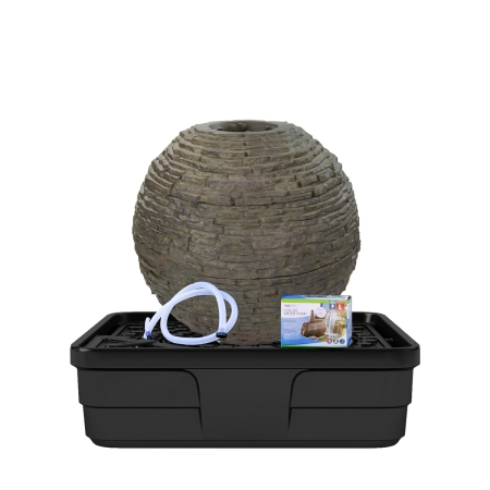 Aquascape Stacked Slate Sphere Fountain Kit - 32" DIA - Image 3