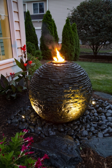 Aquascape Stacked Slate Sphere Fountain Kit - 32" DIA - Image 2