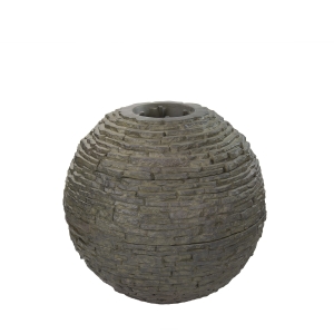 Small Stacked Slate Sphere