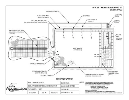 Aquascape Recreational Pond Kit 19' X 24' - Image 3