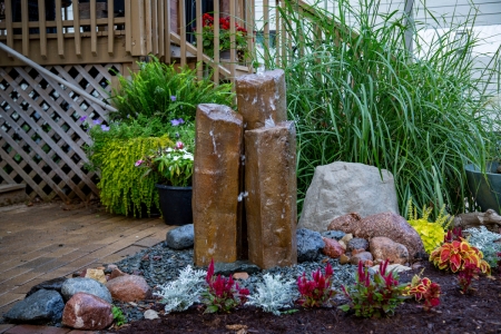 Aquascape Faux Basalt Column Set of 3 Landscape Fountain Kit - Image 3